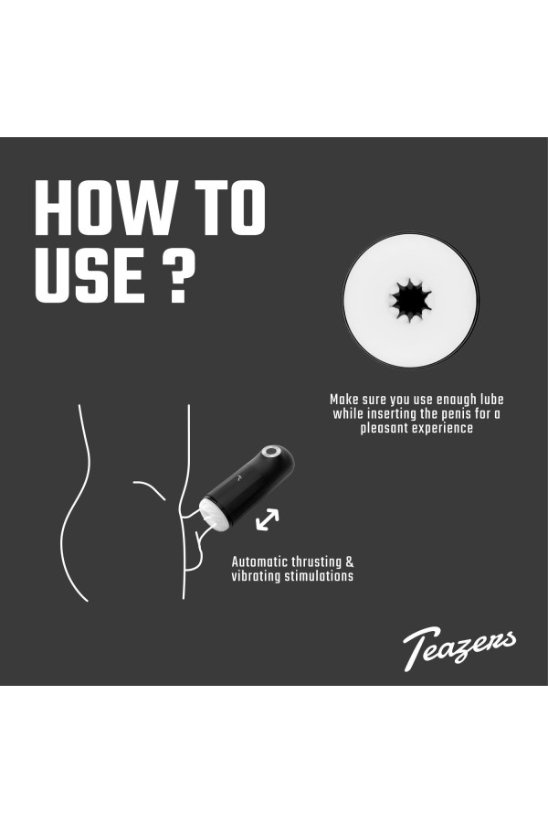 Teazers Automatischer Masturbator mit Dreifach-Stimulation