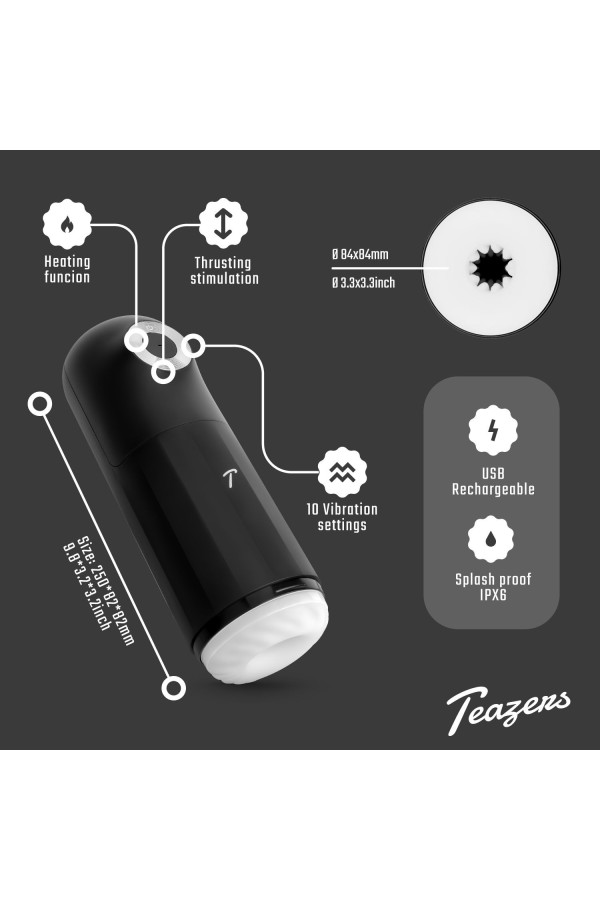 Teazers Automatischer Masturbator mit Dreifach-Stimulation