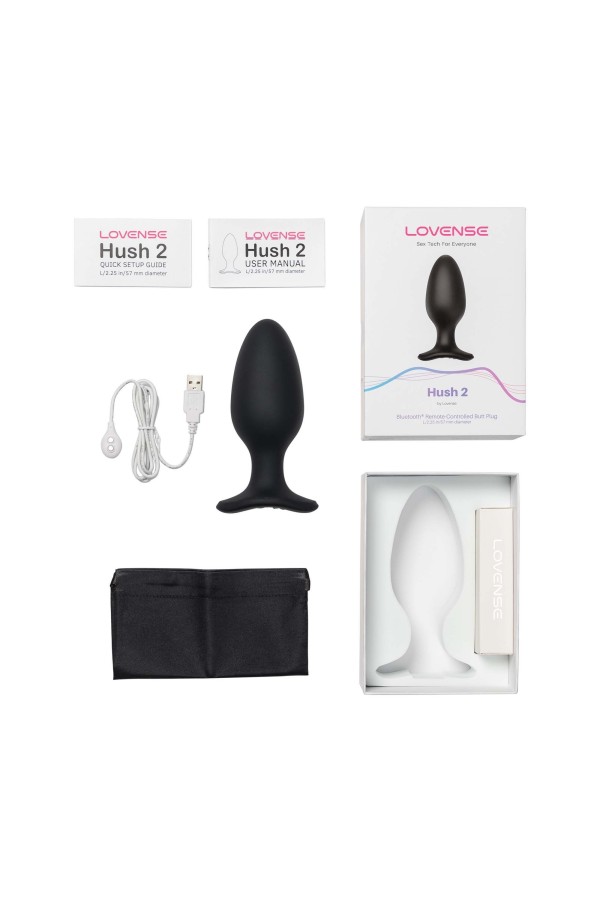 Lovense - Hush 2 Vibrationsbuttplug Mit App - Schwarz