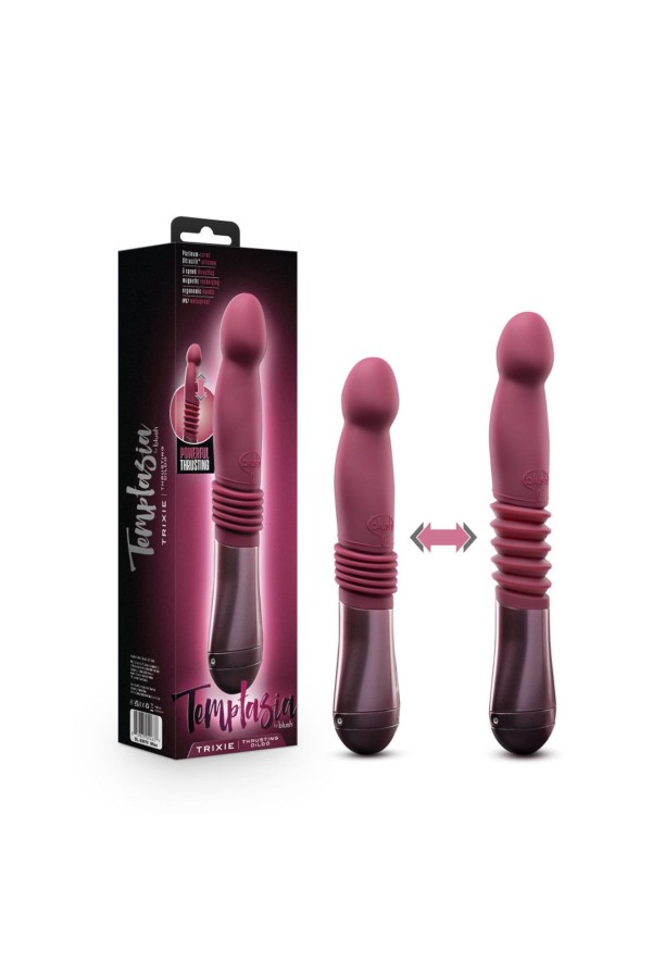 Temptasia - Trixie Stoßender Dildo - Weinrot