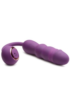 Thru Thumper Stoßender Silikonvibrator mit Fernbedienung