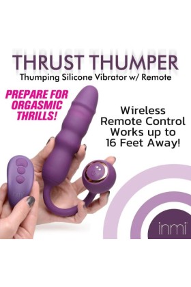 Thru Thumper Stoßender Silikonvibrator mit Fernbedienung