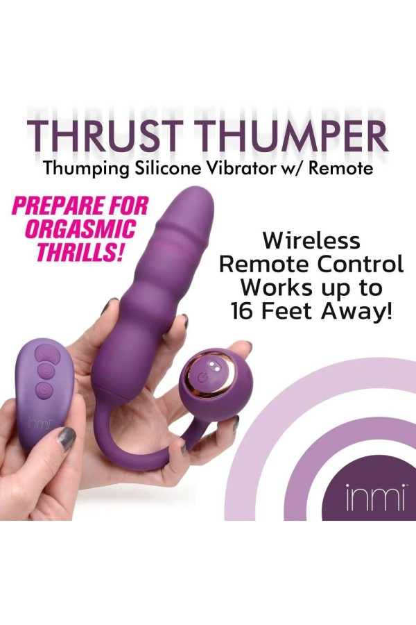 Thru Thumper Stoßender Silikonvibrator mit Fernbedienung