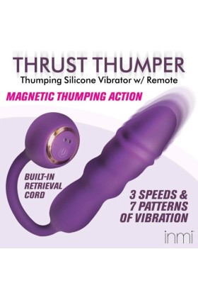 Thru Thumper Stoßender Silikonvibrator mit Fernbedienung