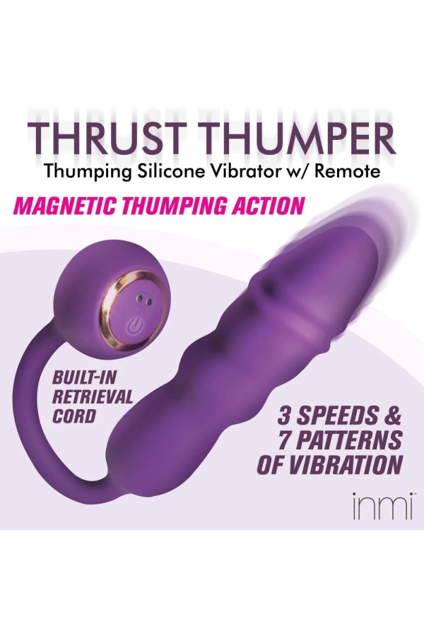Thru Thumper Stoßender Silikonvibrator mit Fernbedienung