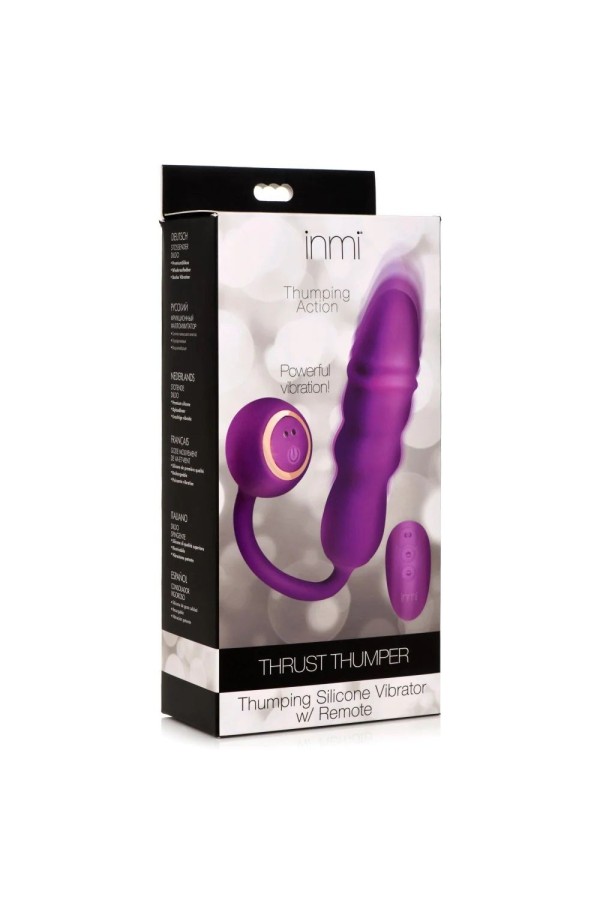 Thru Thumper Stoßender Silikonvibrator mit Fernbedienung