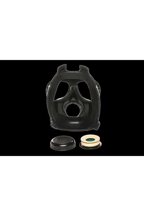 XR Brands - Inhalator-Gasmasken mit Flasche - Schwarz & Weiß