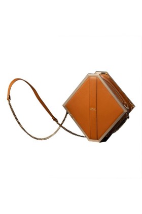 LOCKINK - Mysterious Square Kink Bag - braun