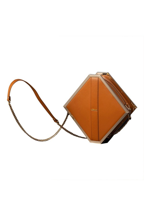 LOCKINK - Mysterious Square Kink Bag - braun