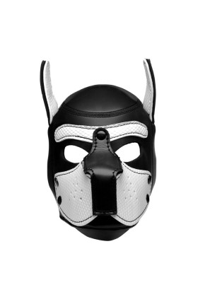 Spike Puppy BDSM Hood - Schwarz/Weiß