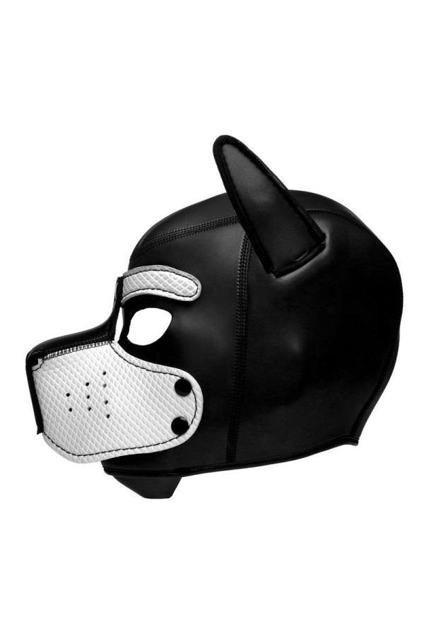 Spike Puppy BDSM Hood - Schwarz/Weiß