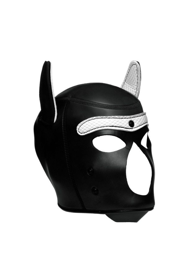 Spike Puppy BDSM Hood - Schwarz/Weiß