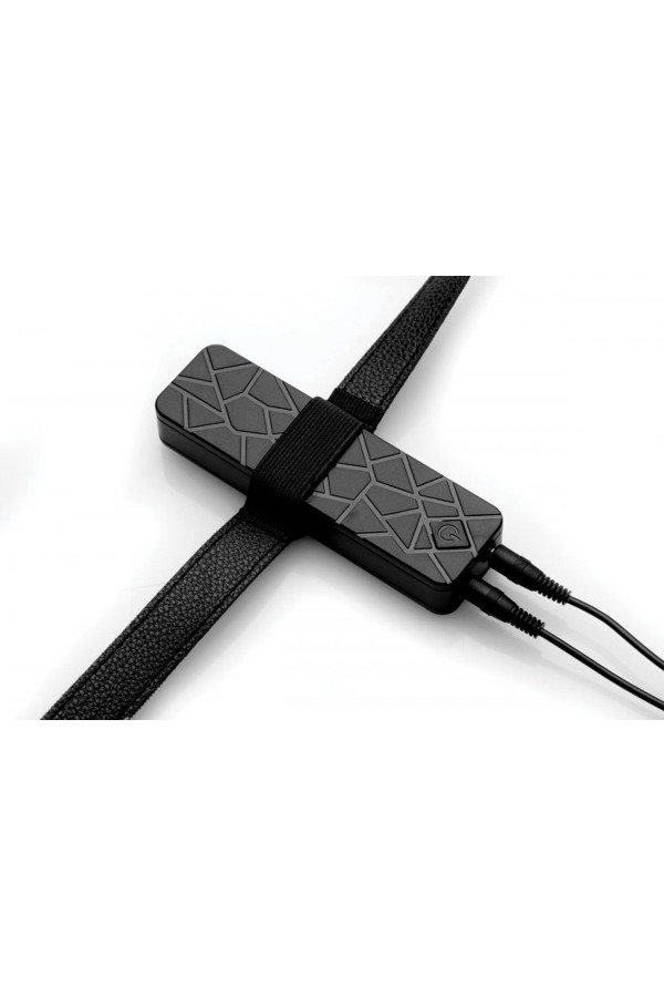 Power Pegger Doppel-Strap-On Vibrator - Schwarz
