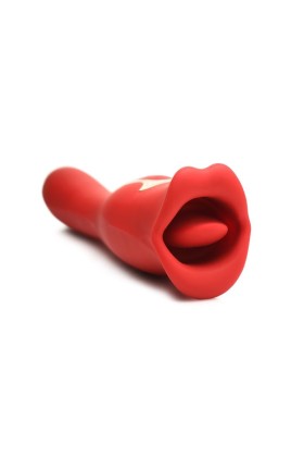 Lickgasm Kus plus Doppelseitiger Kuss Vibrator - Rot