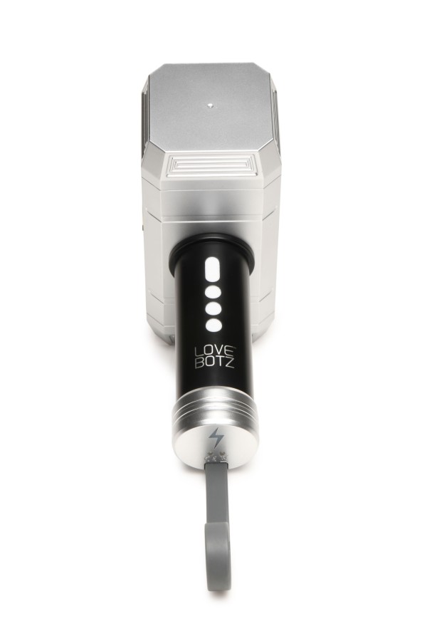 XR Brands - Thunder Stroker Saugender Masturbator - Silber & Schwarz