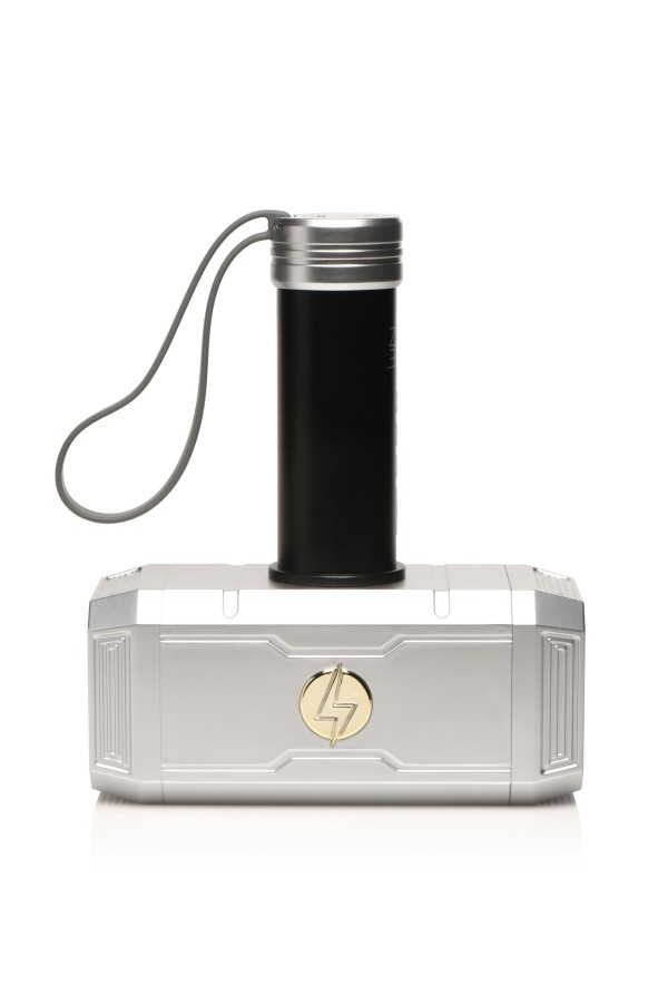 XR Brands - Thunder Stroker Saugender Masturbator - Silber & Schwarz