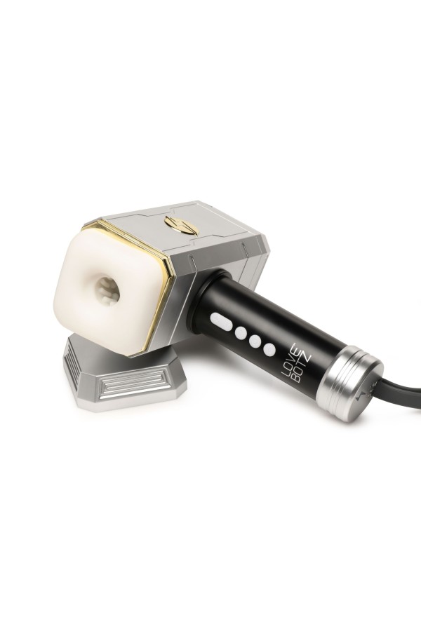 XR Brands - Thunder Stroker Saugender Masturbator - Silber & Schwarz