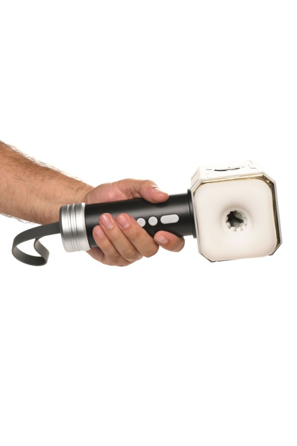 XR Brands - Thunder Stroker Saugender Masturbator - Silber & Schwarz