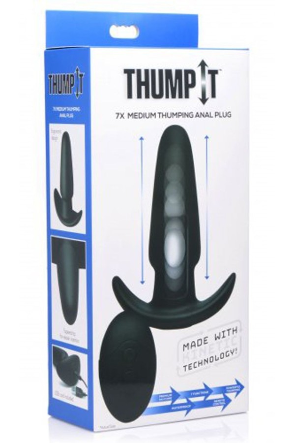 Thump-It Curved Buttplug aus Silikon - Medium