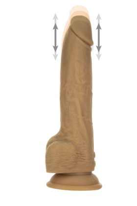 Naked Addiction - Realistischer Stoß-Dildo mit Fernbedienung - 23 cm