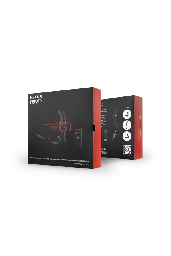 Nexus - Revo Twist Doppeltes Anal- & Prostata-Massagegerät - Schwarz