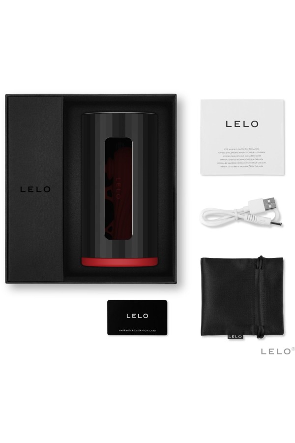 LELO F1S V2 Masturbator App Controlled - Zwart/ Rood