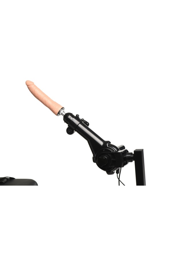XR Brands - Gehorsamsbank mit Sexmaschine - Schwarz