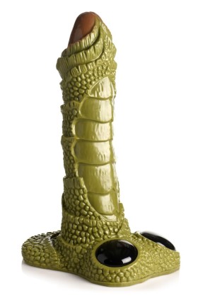 XR Brands - Riesiger Schuppiger Sumpfmonster-Dildo - Grün