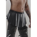 Kurzer Rock Bojulian001 Schwarz | Fesselliebe.de