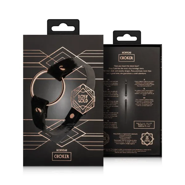 Rosy Gold - Choker - Schwarz | Fesselliebe.de