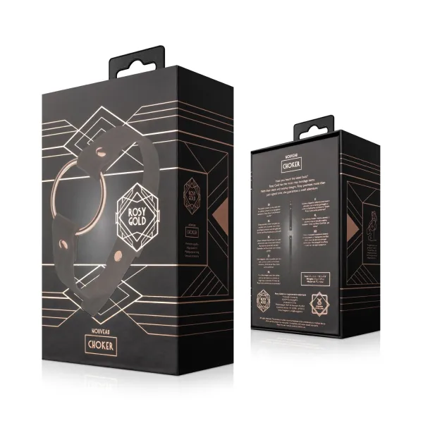 Rosy Gold - Choker - Schwarz | Fesselliebe.de