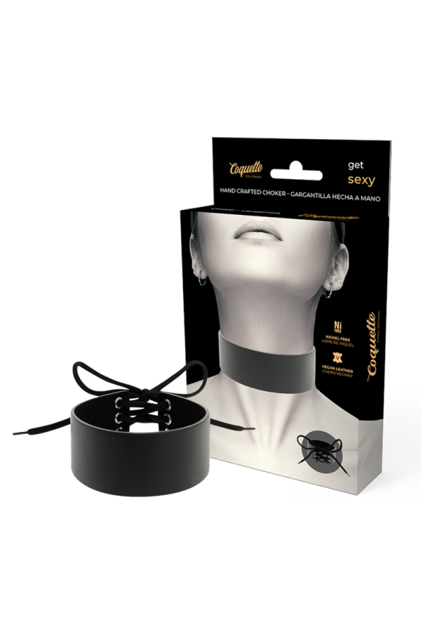 Veganes Leder-Halsband von Coquette Accessories kaufen | Fesselliebe