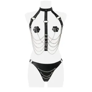 ♥ 3-Teiliges Kettenharness-Set 14503 von Grey Velvet ♥