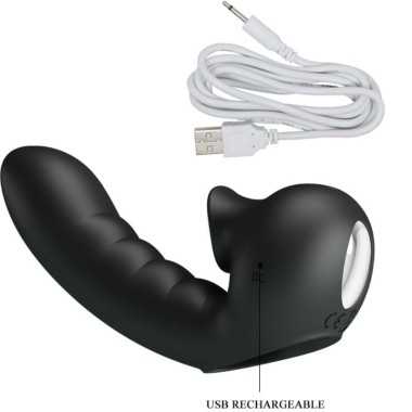 Hobgoblin Vibrierendes Fingerhülle 12 Vibrationen + Klitoris-Stimulator Schwarz von Pretty Love kaufen | Fesselliebe