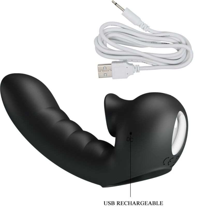 Hobgoblin Vibrierendes Fingerhülle 12 Vibrationen + Klitoris-Stimulator Schwarz von Pretty Love kaufen | Fesselliebe
