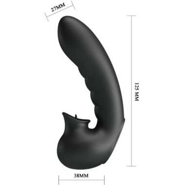 Hobgoblin Vibrierendes Fingerhülle 12 Vibrationen + Klitoris-Stimulator Schwarz von Pretty Love kaufen | Fesselliebe