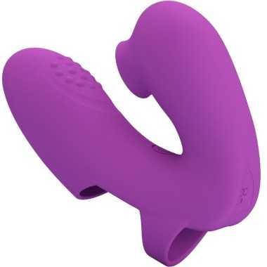 Athena Fingervibrator mit Klitorisstimulator Lila von Pretty Love kaufen | Fesselliebe