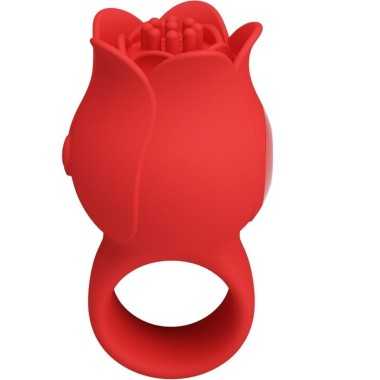 Jae Rose Förmiger Fingervibrator 10 Vibrationen Rot von Pretty Love kaufen | Fesselliebe