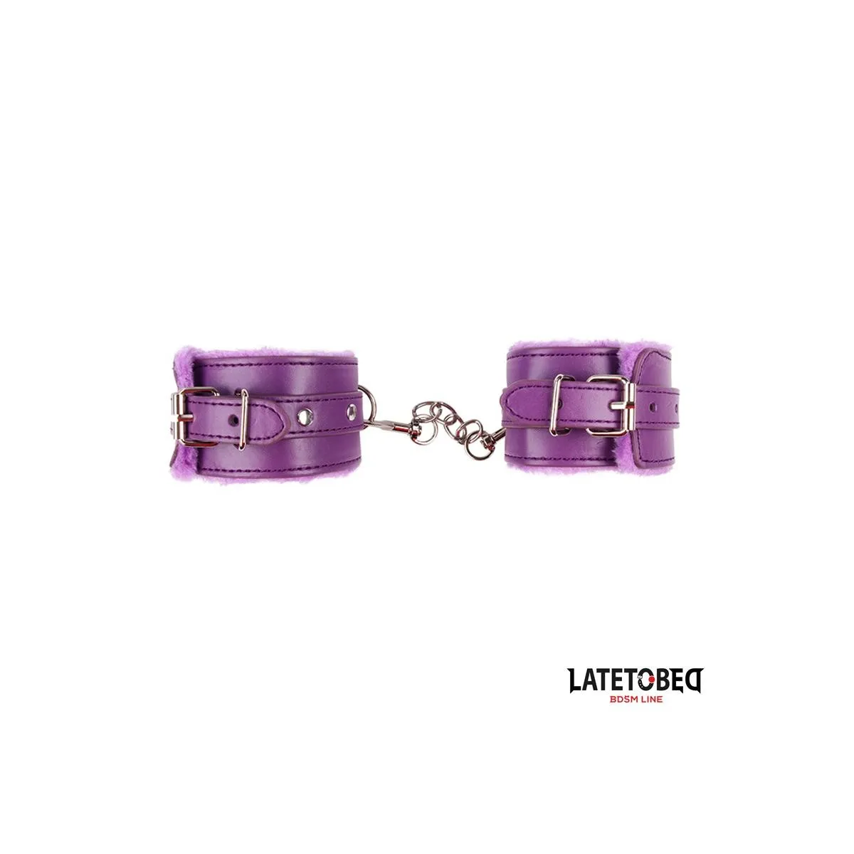 FELL-HANDFESSEL LILA VON LATETOBED BDSM LINE