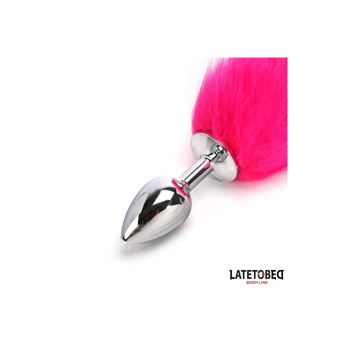 ANALPLUG MIT SCHWANZ PINK 40 CM VON LATETOBED BDSM LINE