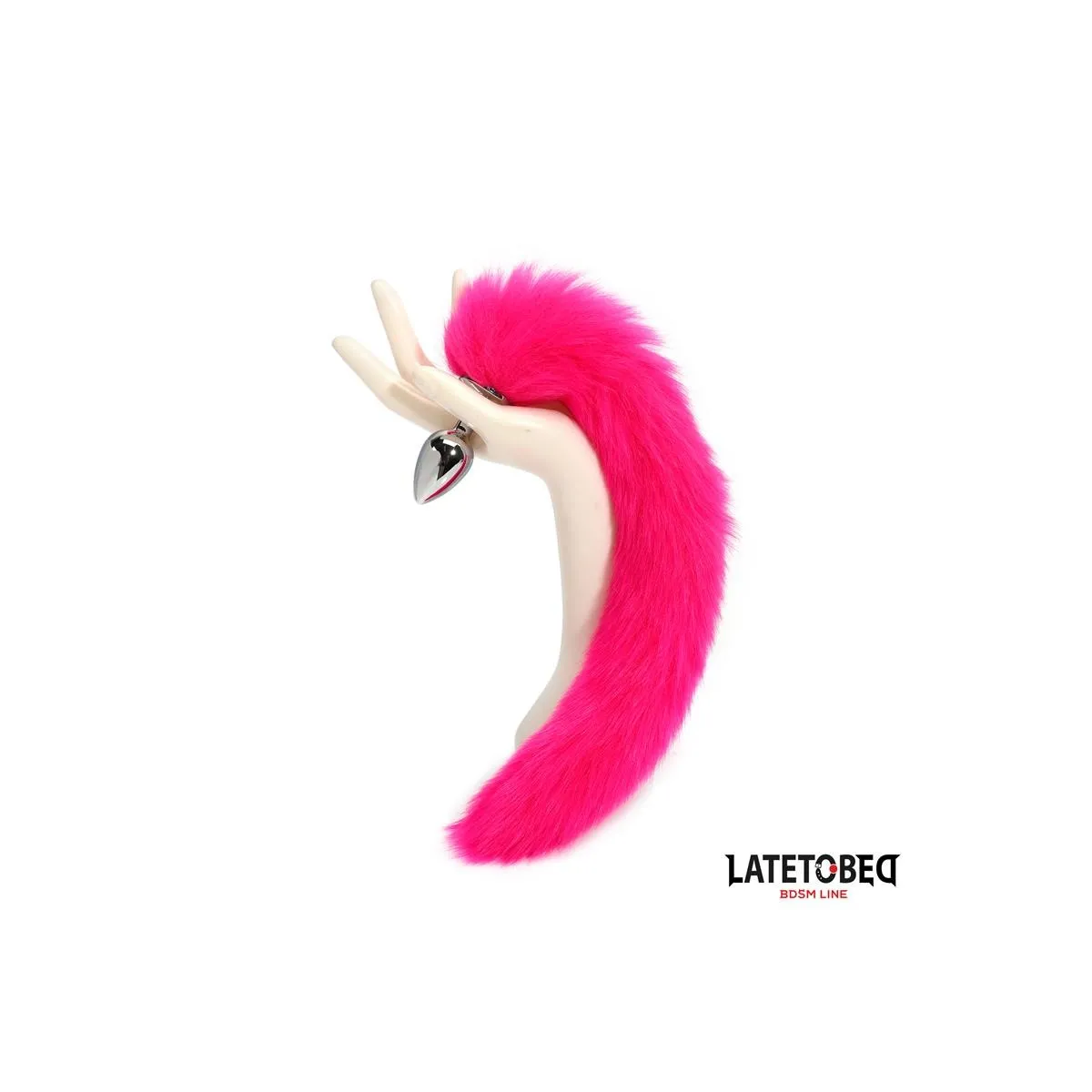ANALPLUG MIT SCHWANZ PINK 40 CM VON LATETOBED BDSM LINE
