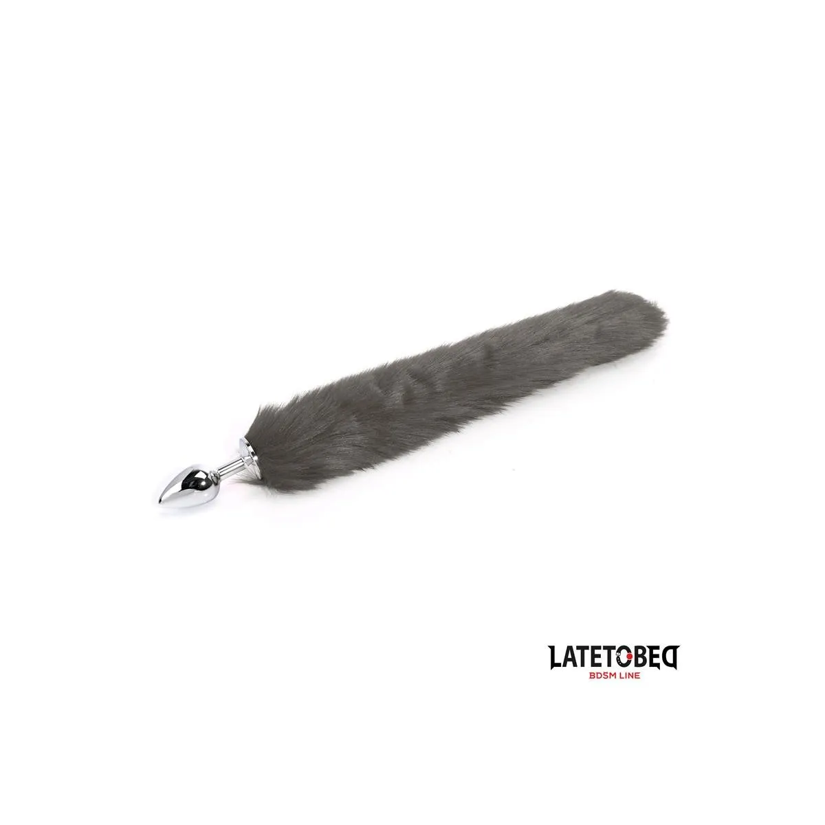 ANALPLUG MIT SCHWANZ GRAU 40 CM VON LATETOBED BDSM LINE
