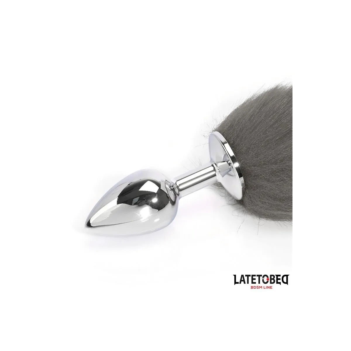 ANALPLUG MIT SCHWANZ GRAU 40 CM VON LATETOBED BDSM LINE