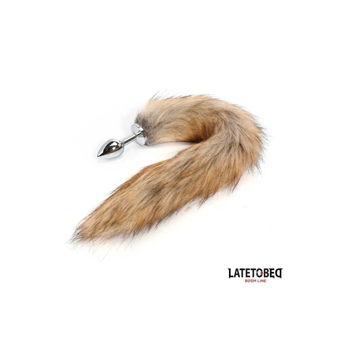 ANALPLUG MIT SCHWANZ BRAUN 40 CM VON LATETOBED BDSM LINE