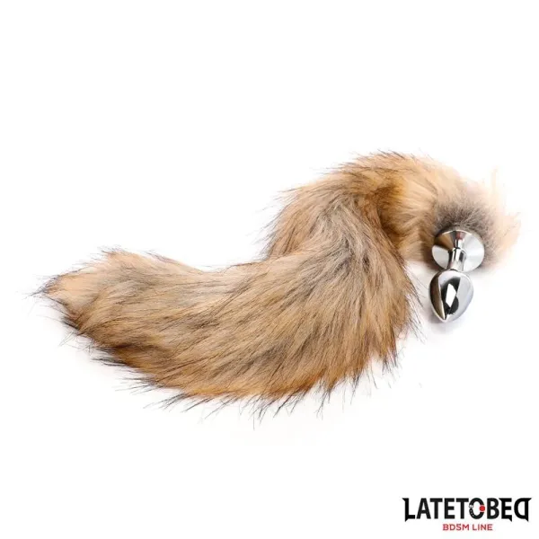 ANALPLUG MIT SCHWANZ BRAUN 40 CM VON LATETOBED BDSM LINE