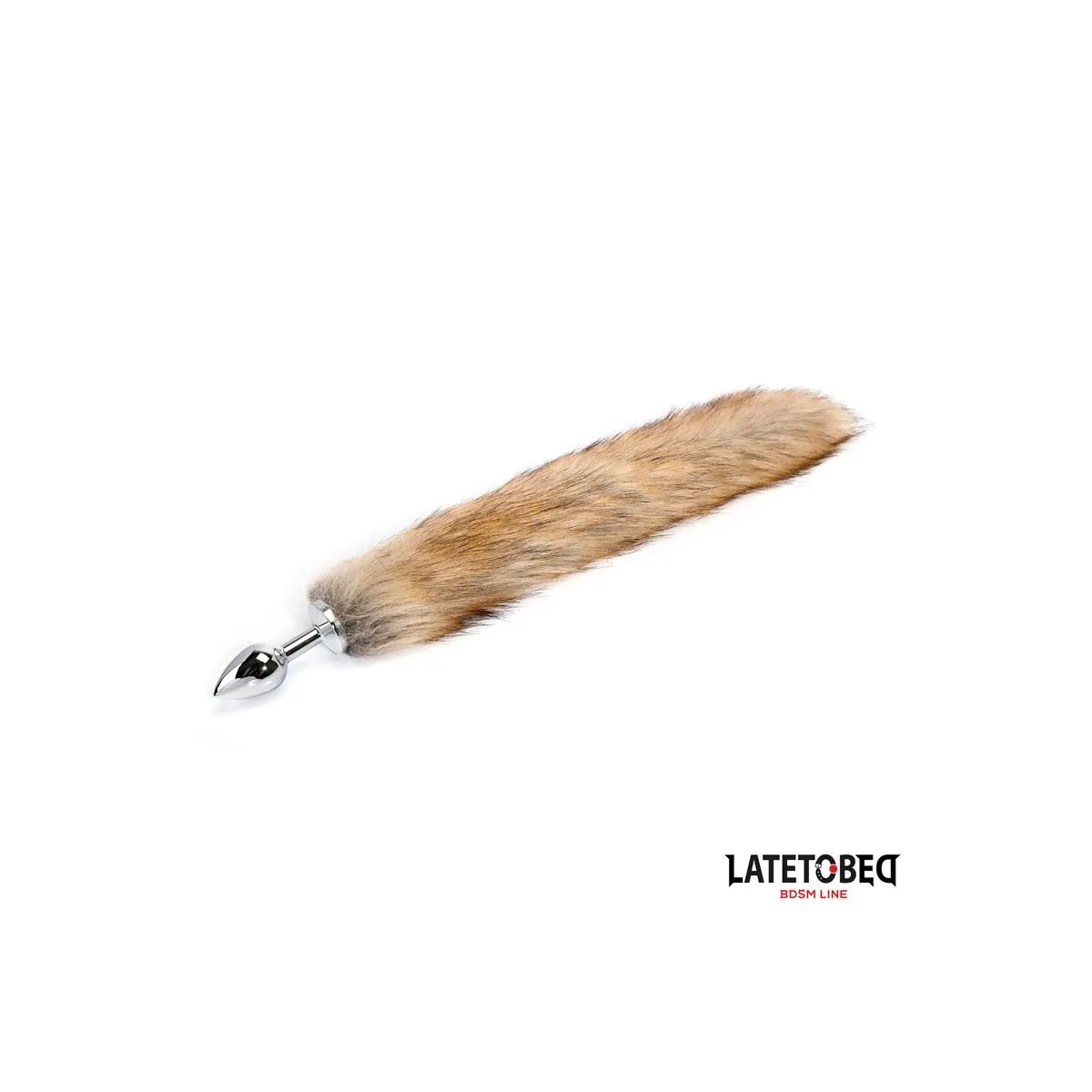 ANALPLUG MIT SCHWANZ BRAUN 40 CM VON LATETOBED BDSM LINE