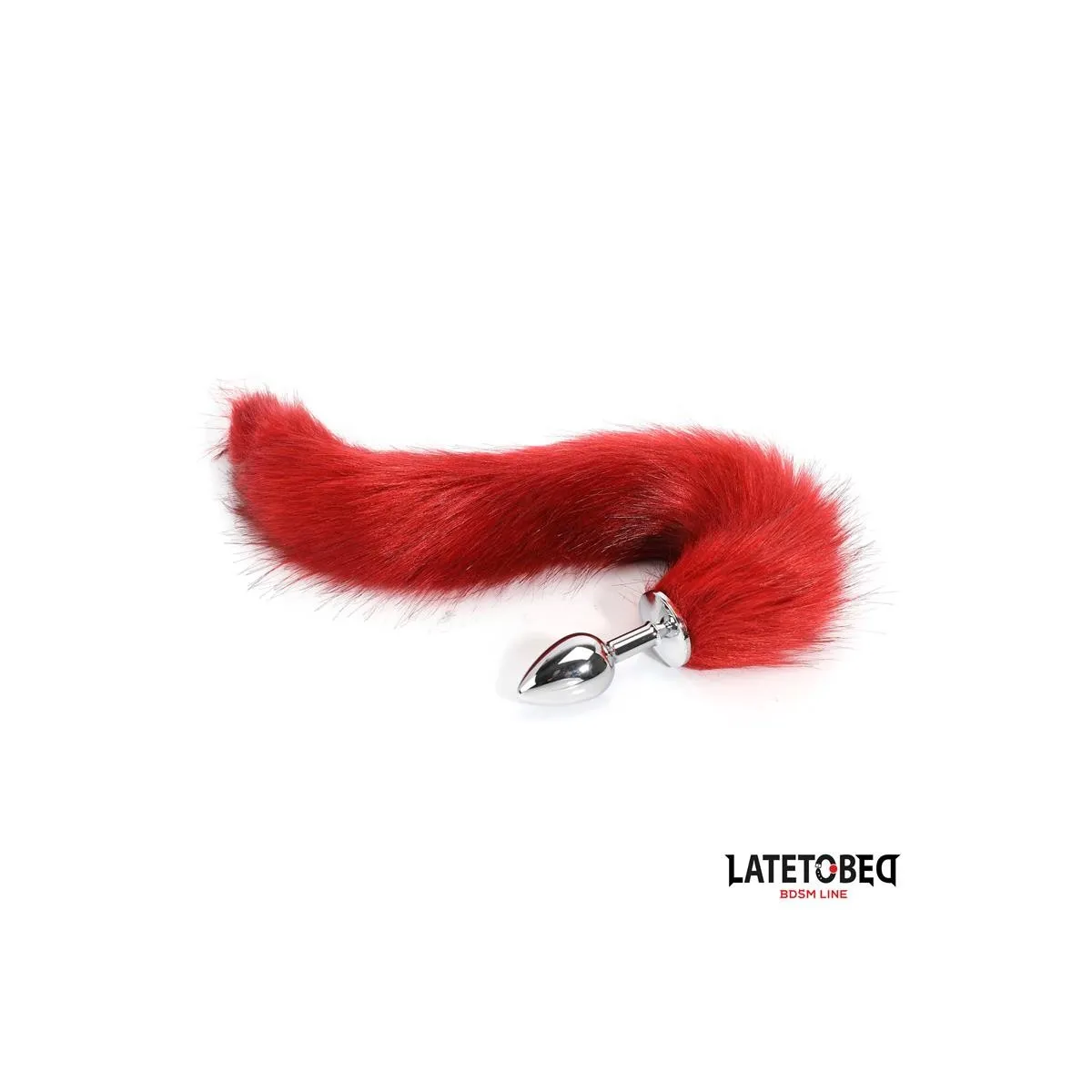 ANALPLUG MIT SCHWANZ DUNKELROT 40 CM VON LATETOBED BDSM LINE