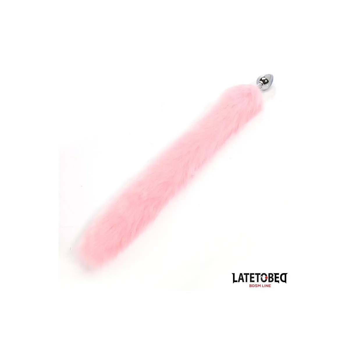 ANALPLUG MIT FUCHSSCHWANZ, ROSA, 40 CM VON LATETOBED BDSM LINE