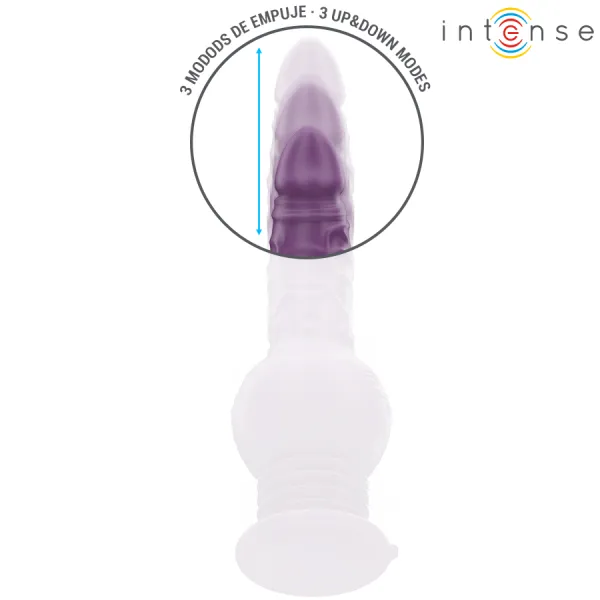 ♥ TATUM MULTIFUNKTIONSVIBRATOR MIT AUF- UND ABVIBRATION 24 CM LILA VON INTENSE FUN ♥
