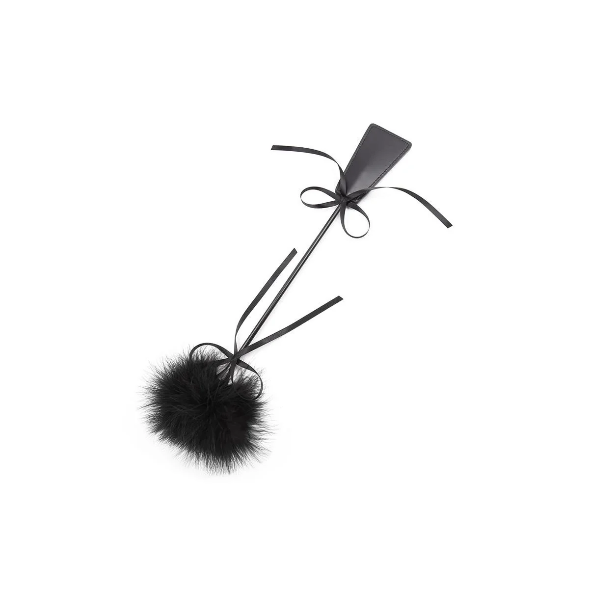 Feder Kitzel und Paddel 49 cm Schwarz von Latetobed Bdsm Line kaufen | Fesselliebe